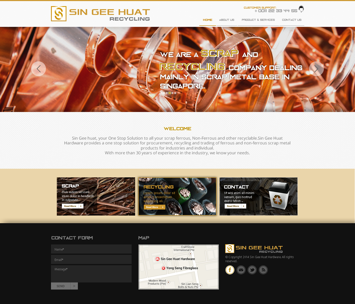 Web Design by A.D.S for Sin Gee Huat Recycling | Design #3613941