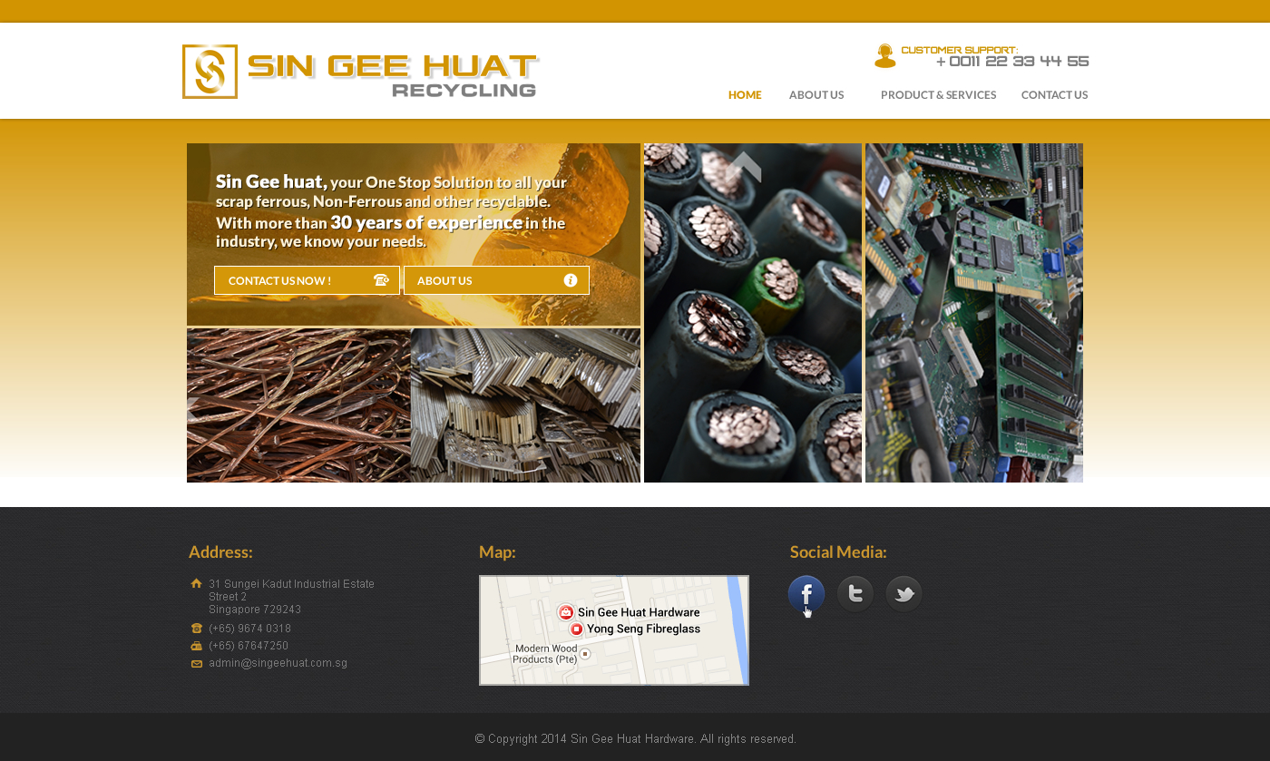 Web Design by A.D.S for Sin Gee Huat Recycling | Design #3613976