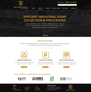 Web Design by Nelsur for Sin Gee Huat Recycling | Design: #3611984