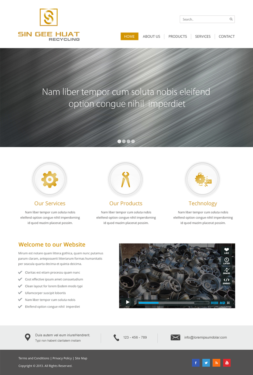 Web Design by Infinity Pix for Sin Gee Huat Recycling | Design #3606732