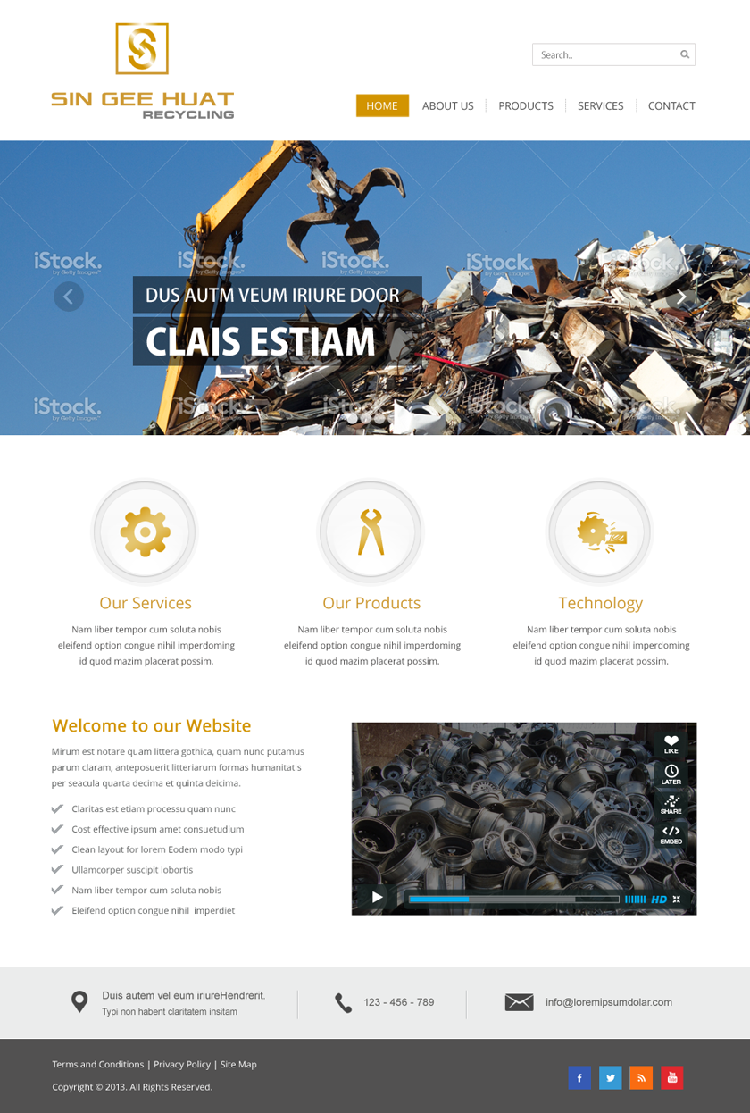 Web Design by Infinity Pix for Sin Gee Huat Recycling | Design #3606803