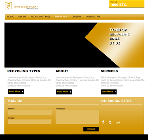 Web Design by coa for Sin Gee Huat Recycling | Design: #3636984