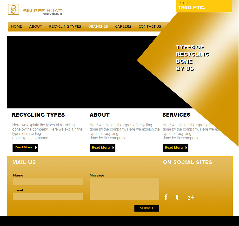 Web Design by coa for Sin Gee Huat Recycling | Design #3637028