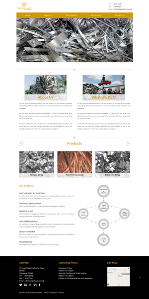 Web Design by pb for Sin Gee Huat Recycling | Design: #3604851