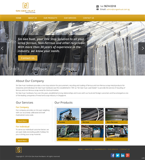 Web Design by pb for Sin Gee Huat Recycling | Design: #3604858
