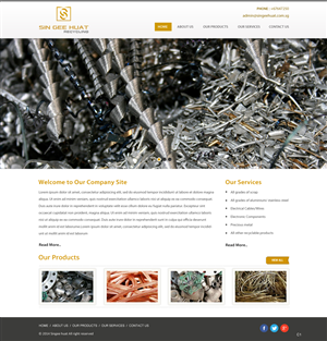 Web Design by pb for Sin Gee Huat Recycling | Design: #3604908