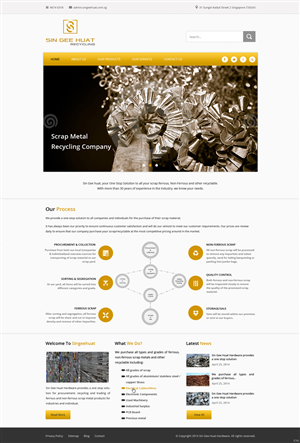 Web Design by pb for Sin Gee Huat Recycling | Design: #3604936