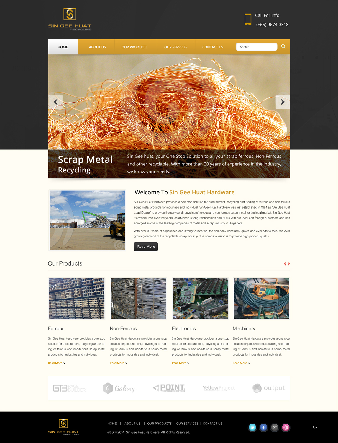 Web Design by pb for Sin Gee Huat Recycling | Design #3604949