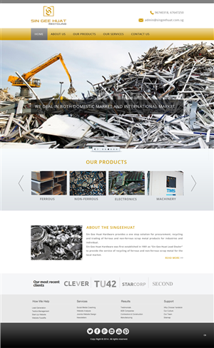 Web Design by pb for Sin Gee Huat Recycling | Design: #3605000