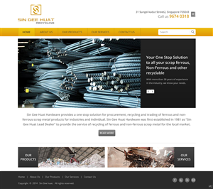 Web Design by pb for Sin Gee Huat Recycling | Design: #3605006