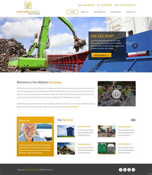Web Design by pb for Sin Gee Huat Recycling | Design: #3612914