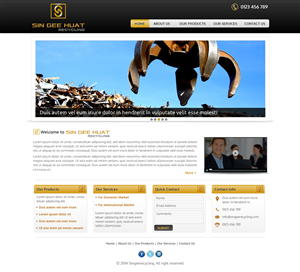 Web Design by Sbss for Sin Gee Huat Recycling | Design: #3619606