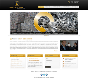 Web Design by Sbss for Sin Gee Huat Recycling | Design: #3619613