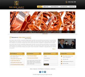 Web Design by Sbss for Sin Gee Huat Recycling | Design: #3619614
