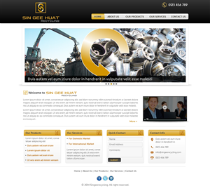 Web Design by Sbss for Sin Gee Huat Recycling | Design: #3619617