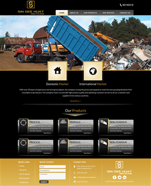 Web Design by Sbss for Sin Gee Huat Recycling | Design: #3635276