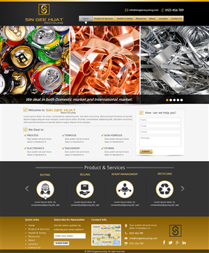 Web Design by Sbss for Sin Gee Huat Recycling | Design: #3635314