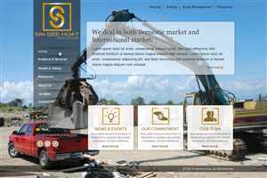 Web Design by Sbss for Sin Gee Huat Recycling | Design: #3635350