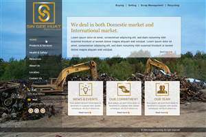 Web Design by Sbss for Sin Gee Huat Recycling | Design: #3635352