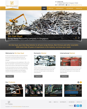 Web Design by Atom for Sin Gee Huat Recycling | Design: #3659116