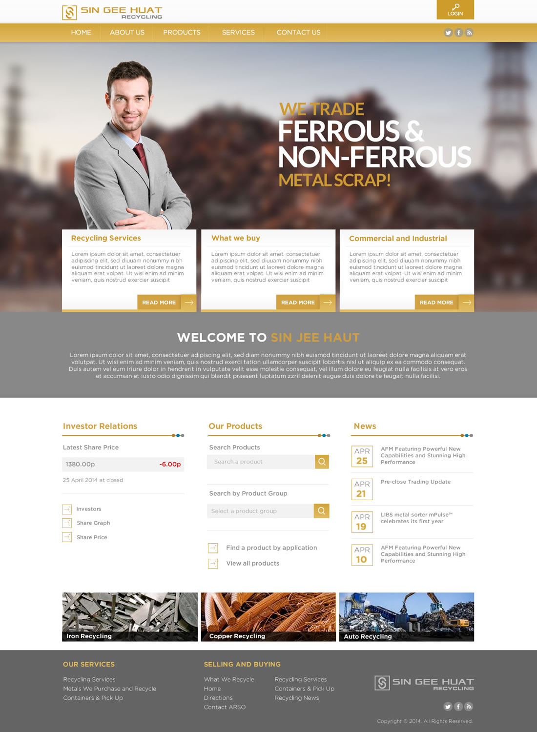 Web Design by TechWise for Sin Gee Huat Recycling | Design #3604840