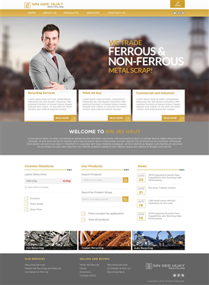 Web Design by TechWise for Sin Gee Huat Recycling | Design #3604840