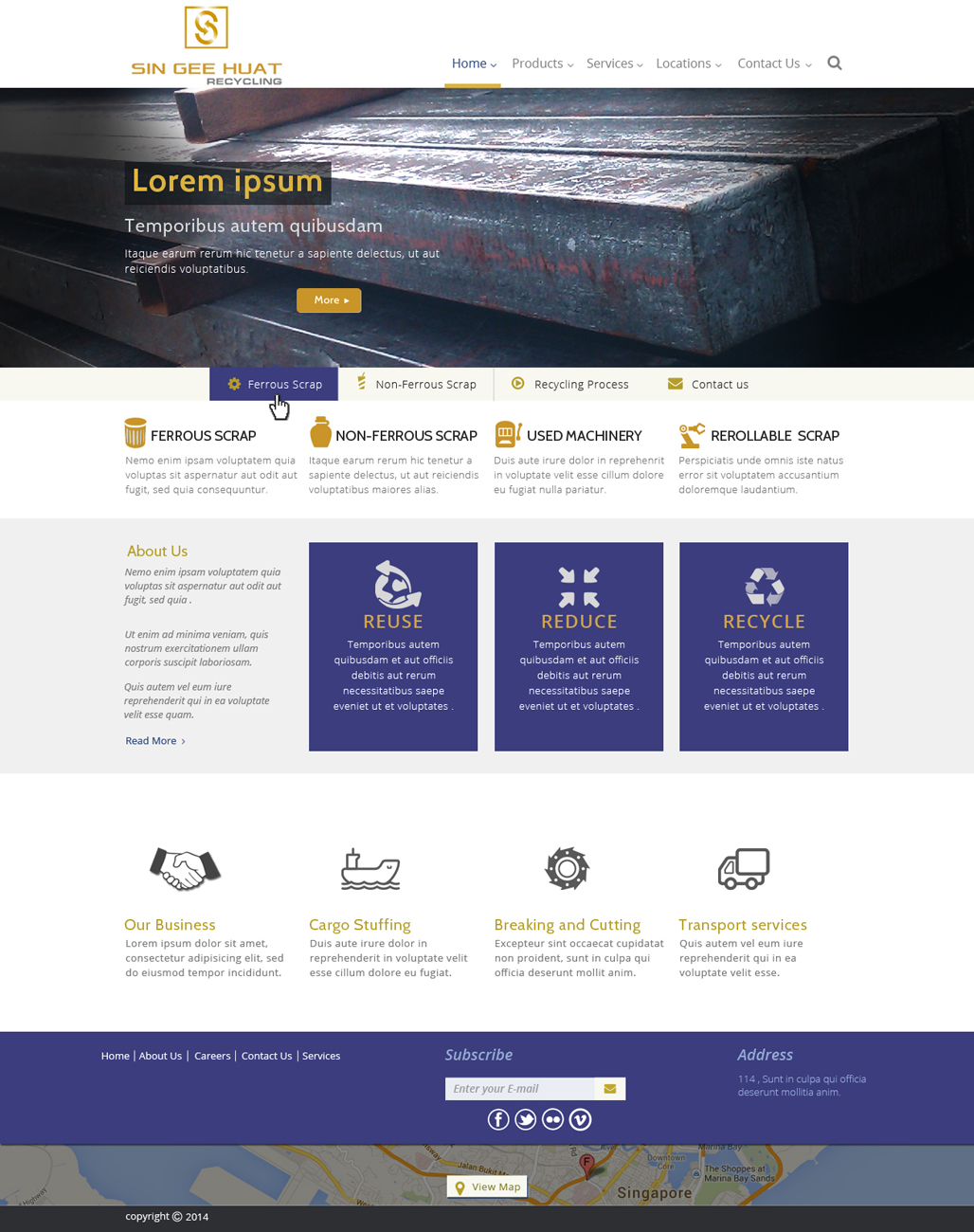 Web Design by Da Miracle for Sin Gee Huat Recycling | Design #3642035