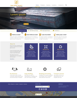 Web Design by Da Miracle for Sin Gee Huat Recycling | Design: #3642035
