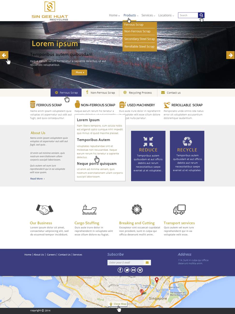 Web Design by Da Miracle for Sin Gee Huat Recycling | Design #3642043
