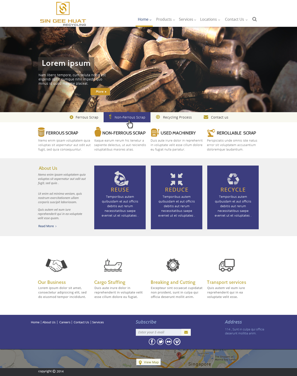 Web Design by Da Miracle for Sin Gee Huat Recycling | Design #3642057