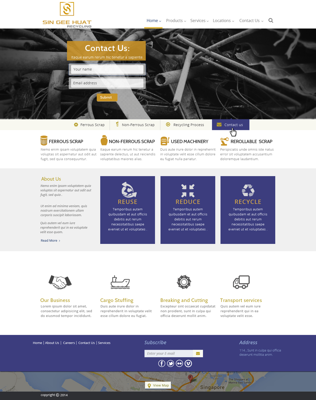 Web Design by Da Miracle for Sin Gee Huat Recycling | Design #3642079