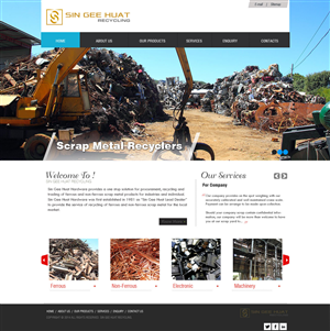 Web Design by Anil for Sin Gee Huat Recycling | Design: #3656945