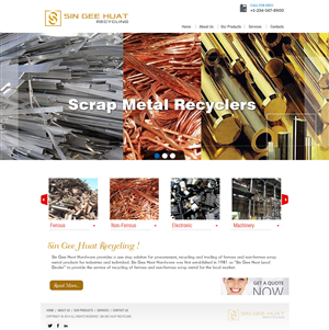 Web Design by Anil for Sin Gee Huat Recycling | Design: #3656957