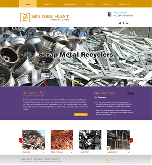 Web Design by Anil for Sin Gee Huat Recycling | Design: #3656961