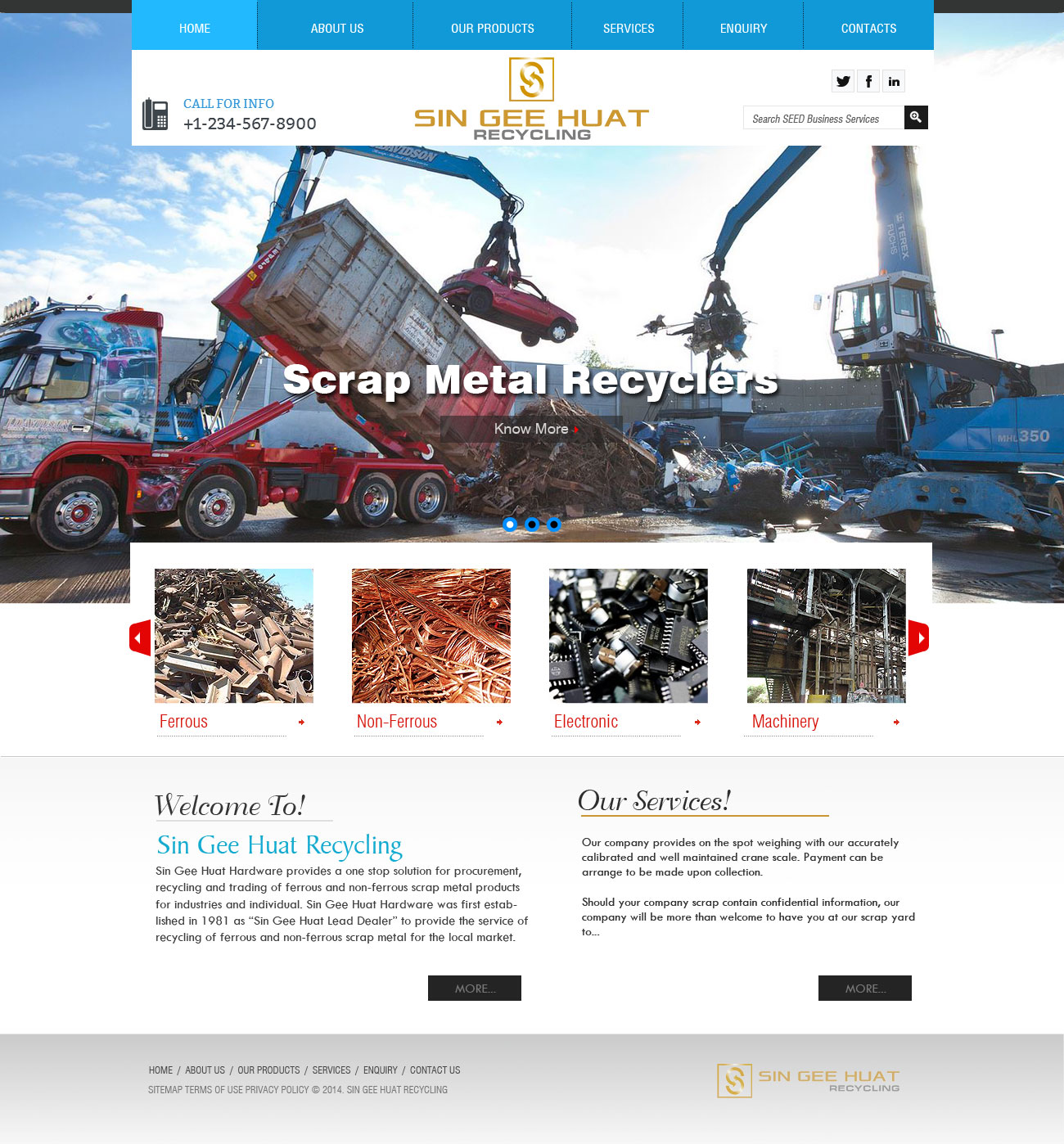 Web-Design von Anil für Sin Gee Huat Recycling | Design #3668567