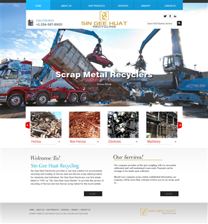 Web Design by Anil for Sin Gee Huat Recycling | Design: #3668567
