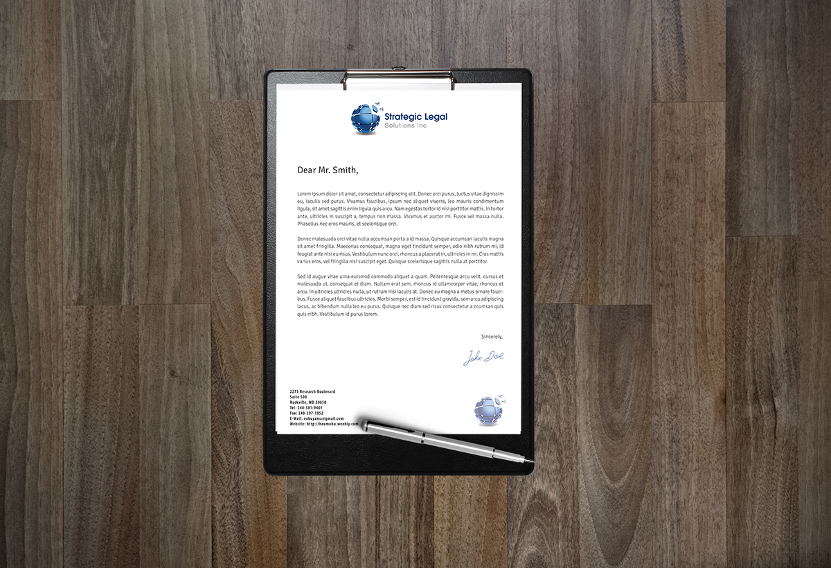 Letterhead Design by Aysan for this project | Design #3656984