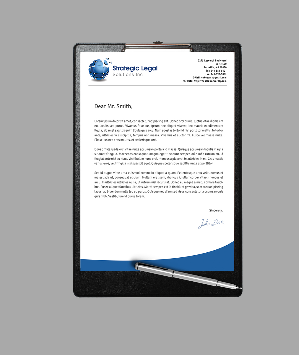 Letterhead Design by Aysan for this project | Design #3656994