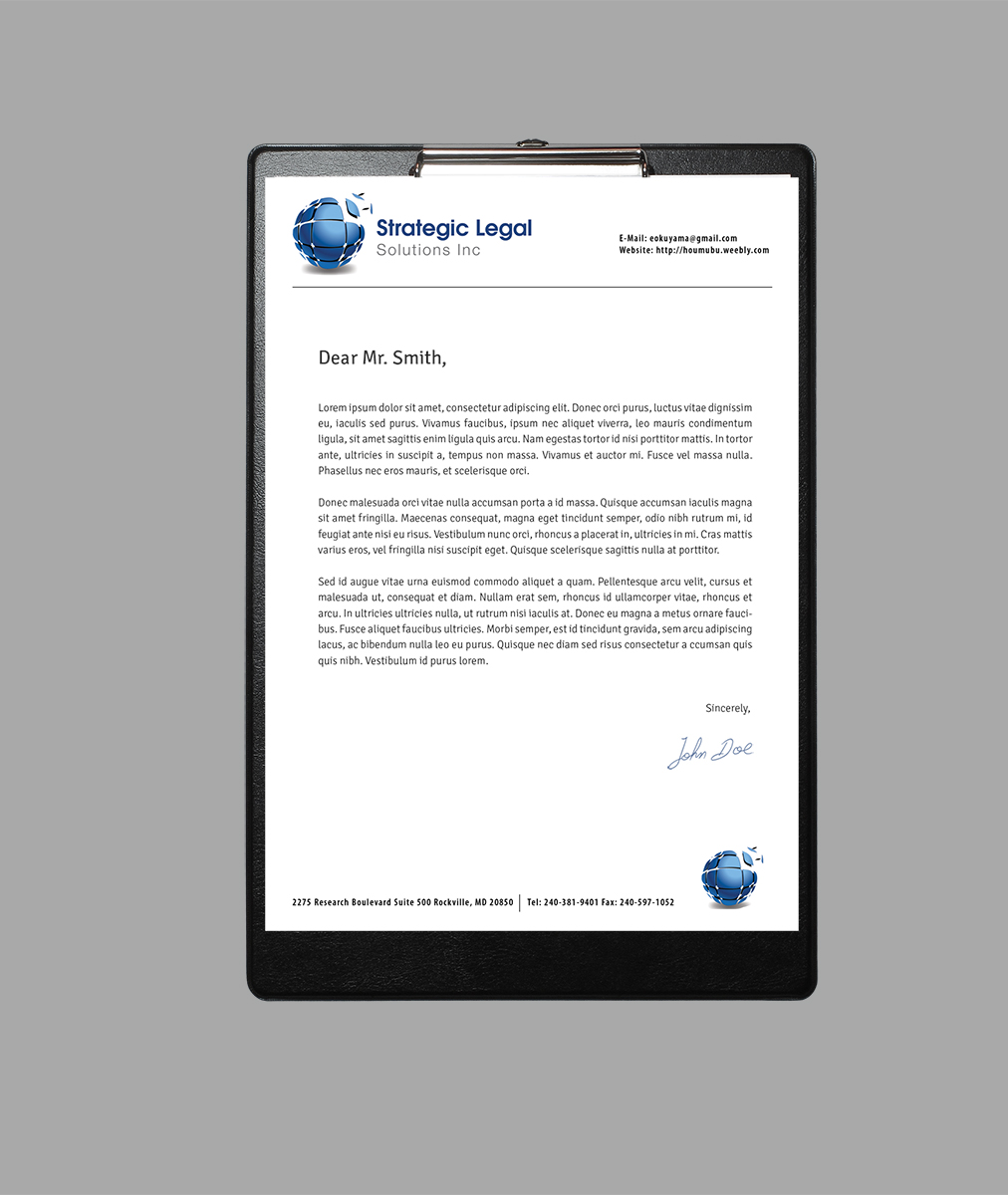Letterhead Design by Aysan for this project | Design #3657010