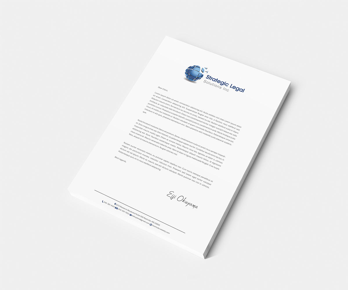 Letterhead Design by Owtee-TheDreamer. for this project | Design #3657901