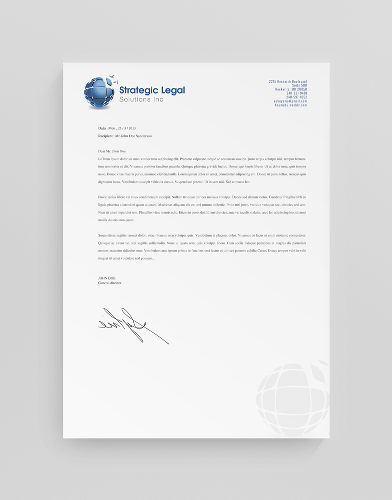 Letterhead Design by stoodio.id for this project | Design #3606130