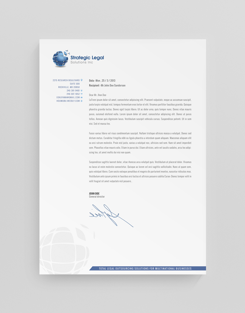 Letterhead Design by stoodio.id for this project | Design #3606365