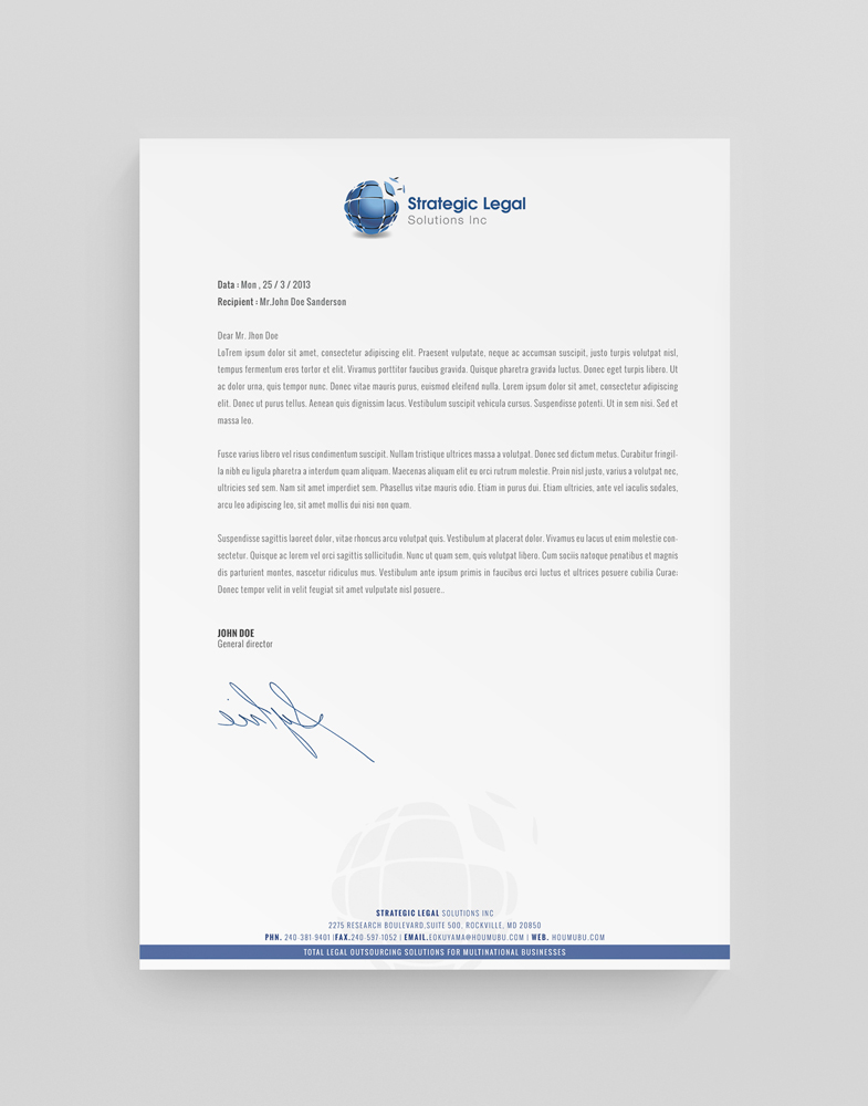 Letterhead Design by stoodio.id for this project | Design #3606383