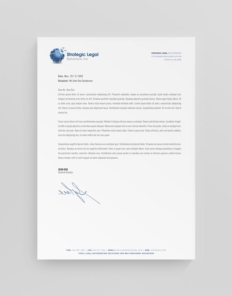 Letterhead Design by stoodio.id for this project | Design #3663202