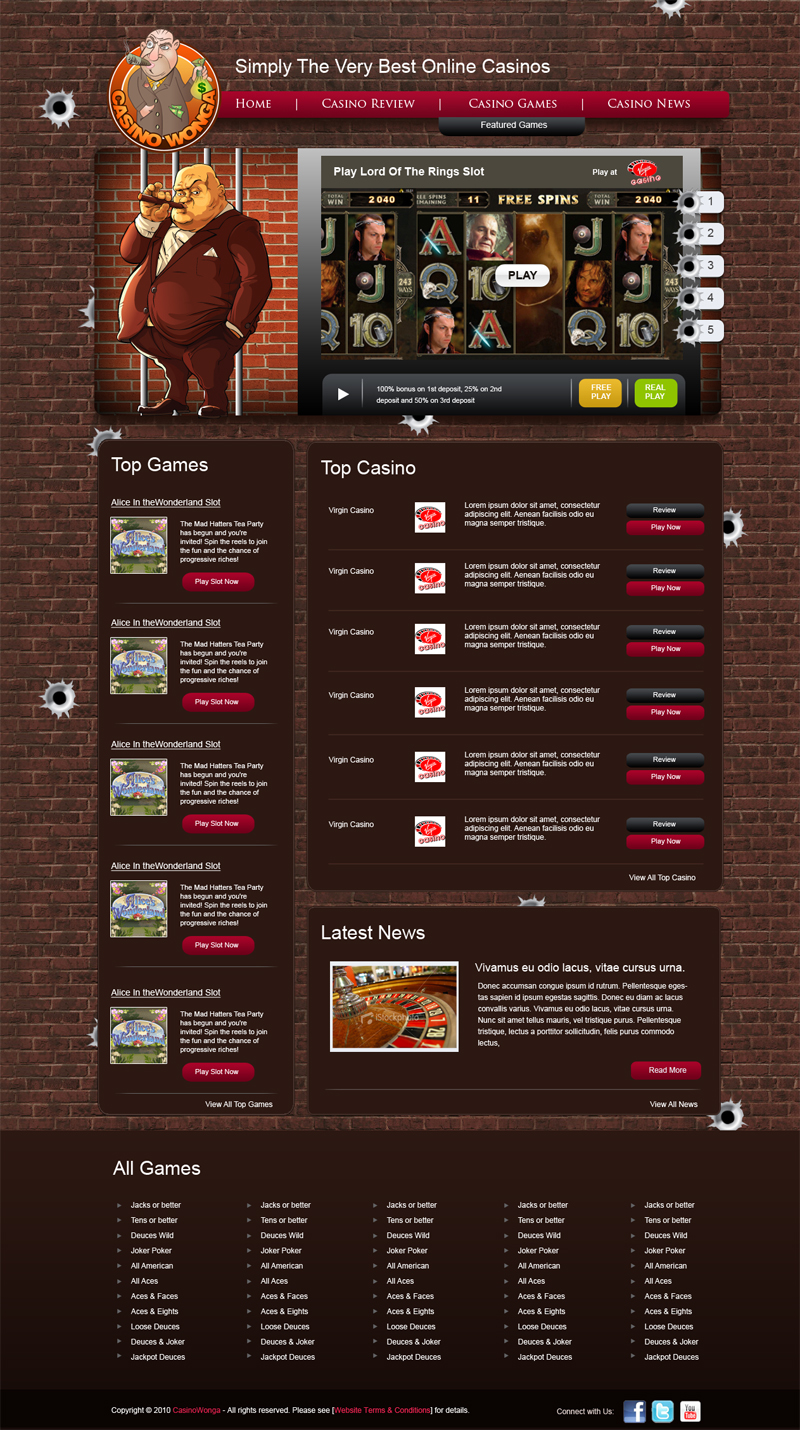 Web Design by weathered83 for Anthony Barlow | Design #112423