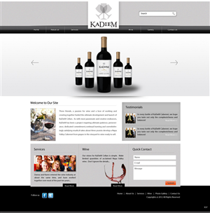 Web Design by pb for KaDieM Cellars | Design: #904107