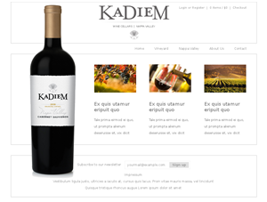 Web Design by Relativiteit for KaDieM Cellars | Design: #909491