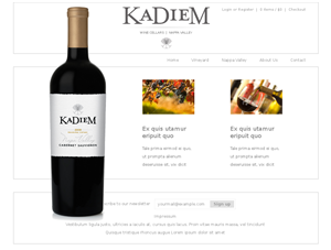 Web Design by Relativiteit for KaDieM Cellars | Design #909493