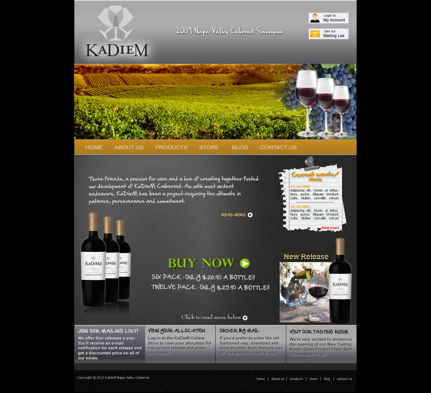 Web Design par Tanvir pour KaDieM Cellars | Design #908040