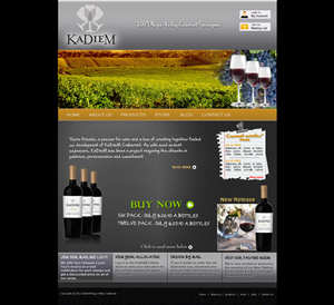 Web Design by Tanvir for KaDieM Cellars | Design: #908040
